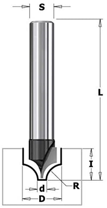 Picture of Gropju frēze CMT Contractor K965-100; 10/5 mm