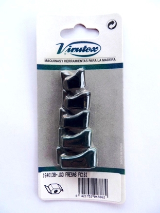 Изображение Gropju frēžu komplekts Virutex; 18/21/23/25/30 mm