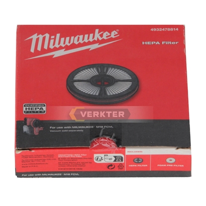 Attēls no HEPA filtrs putekļsūcējiem Milwaukee M18 FCVL 4932478814