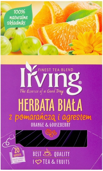 Picture of Herbata biaa Irving Pomaracza z agrestem 20x1,5g