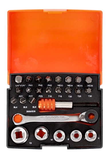 Picture of Instrumentu komplekts Bahco SB2058/S26; 1/4''; 26 gab.