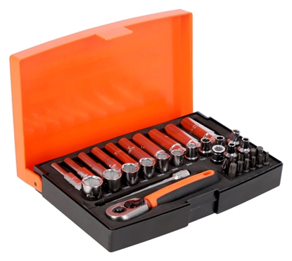 Attēls no Instrumentu komplekts Bahco SBSL25L; 1/4''; 37 gab.