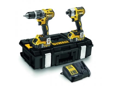 Изображение Instrumentu komplekts DeWalt DCK266P2 (DCD796 + DCF887); 18 V; 2x5,0 Ah akum.