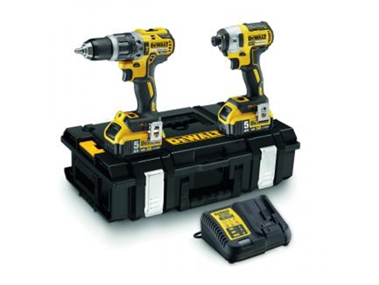 Изображение Instrumentu komplekts DeWalt DCK266P2 (DCD796 + DCF887); 18 V; 2x5,0 Ah akum.