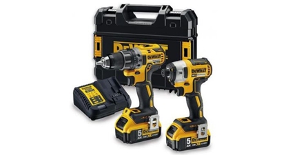 Изображение Instrumentu komplekts DeWalt DCK268P2T (DCD791 + DCF887); 18 V; 2x5,0 Ah akum.