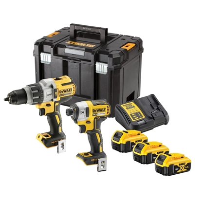 Изображение Instrumentu komplekts DeWalt DCK276P3T-QW (DCD996 + DCF887); 18 V; 3x5,0 Ah akum.