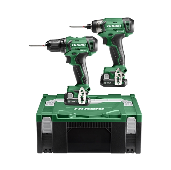 Picture of Instrumentu komplekts Hikoki KC12DAWAZ (DS12DAW4Z + WH12DAW4Z); 12 V; 2x2,5 Ah akum.