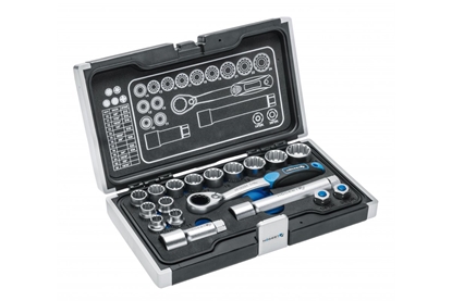 Attēls no Instrumentu komplekts Hogert HT1R478; 1/4''; 3/8''; 18 gab.