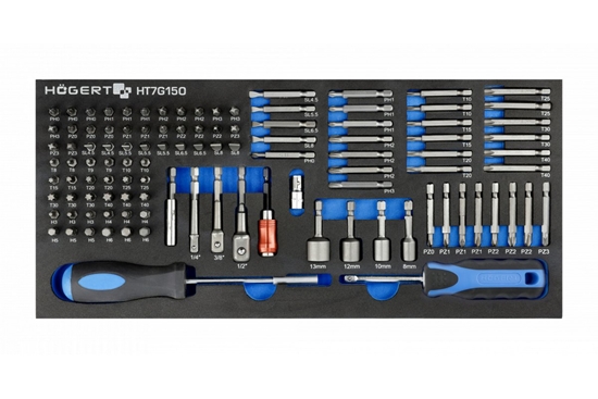 Picture of Instrumentu komplekts Hogert HT7G150; 107 gab.