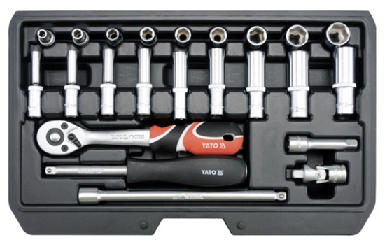 Picture of Instrumentu komplekts Yato YT-14451; 1/4''; 23 gab.