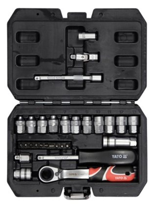 Attēls no Instrumentu komplekts Yato YT-38650; 1/4''; 29 gab.
