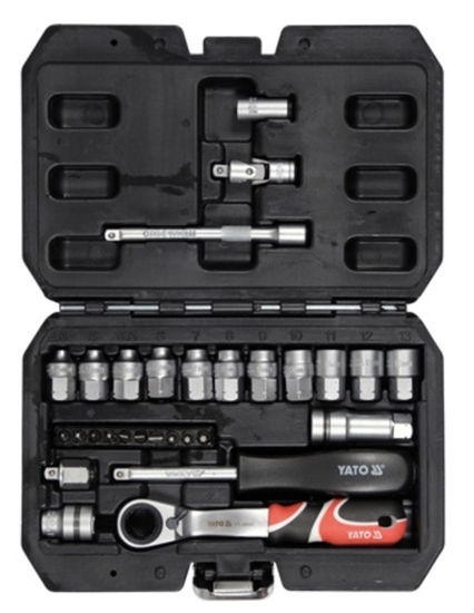 Picture of Instrumentu komplekts Yato YT-38650; 1/4''; 29 gab.