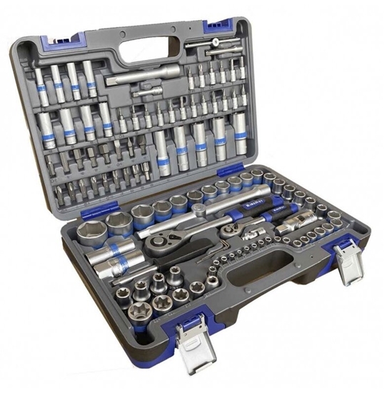 Picture of Instrumentu komplekts KingRoy KR108MDADB; 1/4''+1/2''; 108 gab.