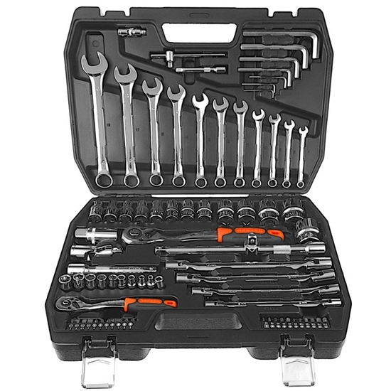 Изображение Instrumentu komplekts Rexxer RA-05-458; 1/2''; 1/4''; 77 gab.