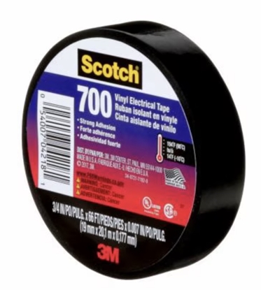 Attēls no Izolācijas lente 3M Scotch 700; 19 mm; 20 m; melna