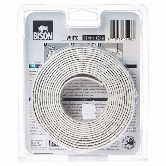 Изображение Izolācijas lente Bison 6302091; 22 mm; 3,35 m; balts