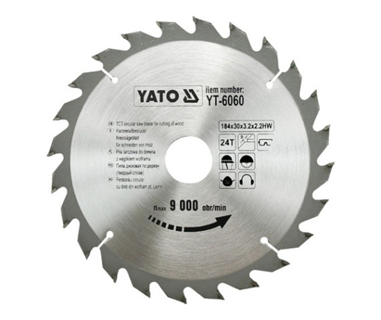 Picture of Yato Pia tarczowa do drewna 184x30mm 24z YT-6060