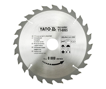 Picture of Yato Pia tarczowa do drewna 200x30mm 24z YT-6065