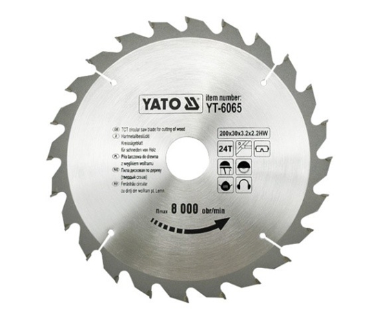 Picture of Yato Pia tarczowa do drewna 200x30mm 24z YT-6065