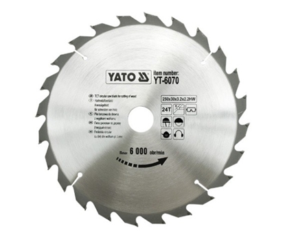 Attēls no Yato Pia tarczowa do drewna 250x30mm 24z (YT-6070)