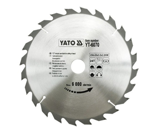 Picture of Yato Pia tarczowa do drewna 250x30mm 24z (YT-6070)