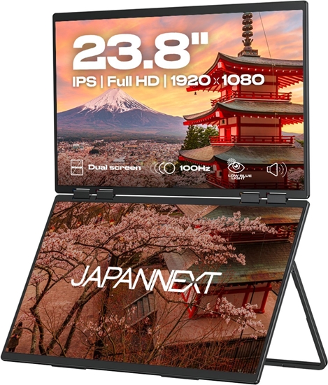 Picture of JAPANNEXT 60,5cm JN-DMD-IPS238F-C4 Dual-Monitor M-Touch FHD