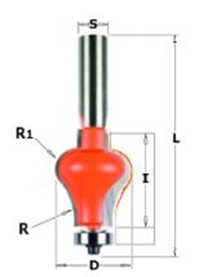 Picture of Joslveida rokturu frēze CMT; S=1/2''; D=31,75 mm; ar lodīšgultni