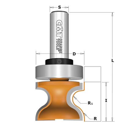 Picture of Joslveida rokturu frēze CMT; S=12 mm; D=31,7 mm