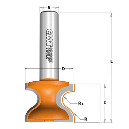 Picture of Joslveida rokturu frēze CMT; S=12 mm; D=38,1 mm