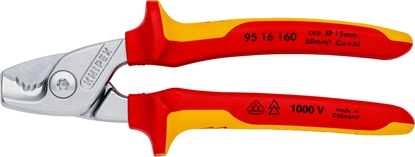 Attēls no Kabeļu knaibles Knipex 9516160; 160 mm