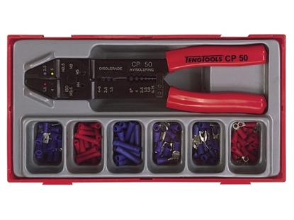 Picture of Kabeļu uzgaļu pievienošanas komplekts Teng Tools TTCP121; 121 gab.