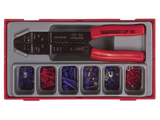 Picture of Kabeļu uzgaļu pievienošanas komplekts Teng Tools TTCP121; 121 gab.