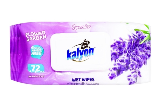 Picture of KALYON mitrās salvetes LAVENDER 72gb ( Izcelsmes valsts Turcija )