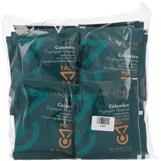 Picture of Kawa ziarnista YoCo Drip Bag Coffee Colombia Papayan Reserve 20x12g
