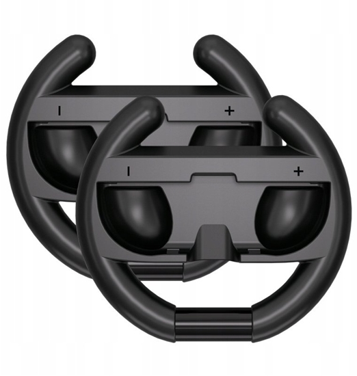 Picture of Kierownica wycigowa do kontrolera Joy-Con Nintendo Switch 2 (opakowanie 2 szt.) - czarna