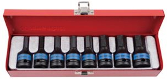 Picture of King Tony Zestaw nasadek trzpieniowych imbusowych hex udarowych 1/2" H5-H19 8szt. (4418MP)