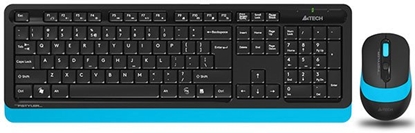 Изображение Klawiatura + mysz A4Tech A4tech FG1010 FSTYLER set bezdr. klávesnice + myi, modrá barva