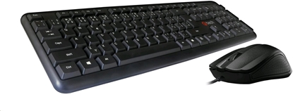Picture of Klawiatura + mysz C-Tech C-TECH Klawiatura z mysz KBM-102 zestaw przewodowy USB CZ/SK