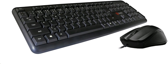 Picture of Klawiatura + mysz C-Tech C-TECH Klawiatura z mysz KBM-102 zestaw przewodowy USB CZ/SK