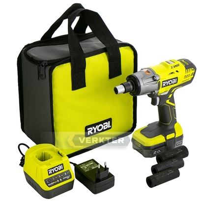 Изображение Triecienatslēga Ryobi R18IW3-120S; 18 V; 1x2,0 Ah akum.