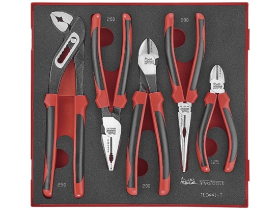 Picture of Knaibļu komplekts Teng Tools TED441-T; EVA; 5 gab.