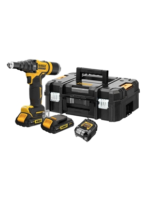 Изображение Kniedējamā ierīce (darbināma ar akumulatoru) DeWalt DCF403D2GT-QW; 18 V; 2x2,0 Ah akum.