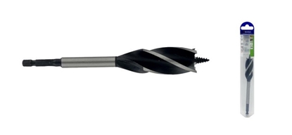 Attēls no Wood drill bit 30 mm, 4 cutting edges, 1/4 HEX