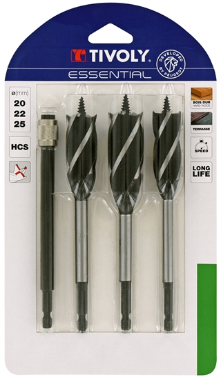 Изображение Koka urbju komplekts Tivoly 10802720001; 20-25 mm; 3 gab. + paplašinājums