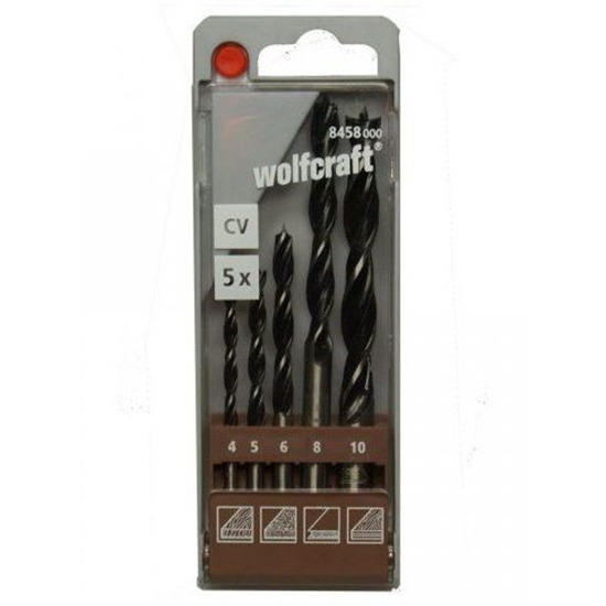 Picture of Koka urbju komplekts Wolfcraft 8458000; Ø4-10 mm; 5 gab.