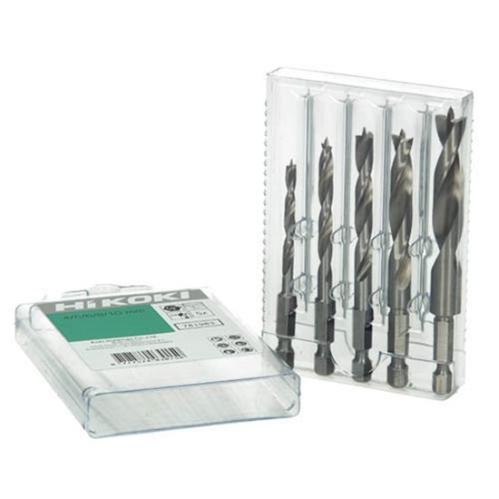 Picture of Koksnes urbju komplekts Hikoki 781983; CV; 1/4''; HEX''; 5 gab.