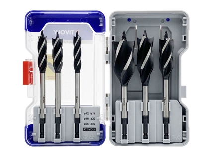 Изображение Koksnes urbju komplekts Tivoly 10802770001; 1/4''; 12/14/16/22/25/32 mm; 6 gab.