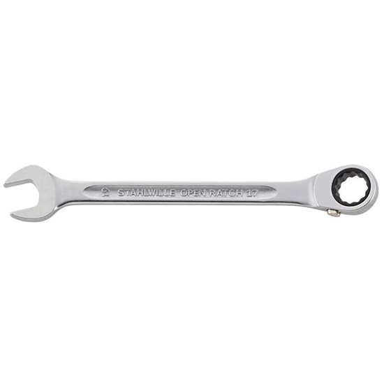 Изображение Kombinēta atslēga ar sprūdratu Stahlwille 41170808; 8 mm