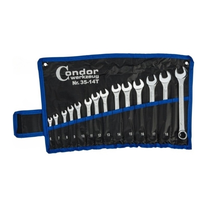 Изображение Kombinētu uzgriežņu atslēgu komplekts Condor Werkzeug C0035-14T; 6-19 mm; 14 gab.