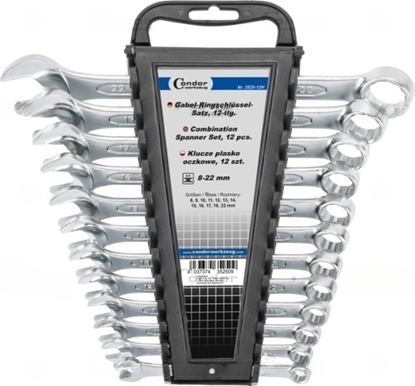 Изображение Kombinētu uzgriežņu atslēgu komplekts Condor Werkzeug C3525-12H; 8-22 mm; 12 gab.